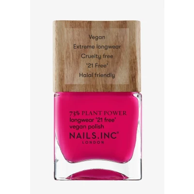 Afbeelding van Nails Inc MINDFULNESS MANTRA Plant Power veganistische nagellak, 73% plantaardig, 100% veganistisch en dierproefvrij, perfecte manicure, donkerroze voor nail art