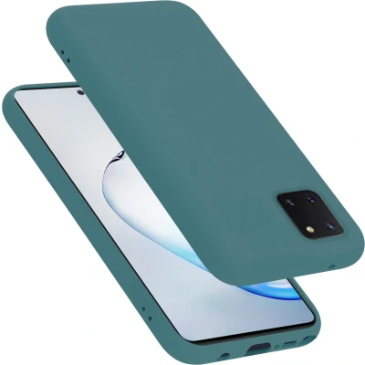 Afbeelding van Cadorabo Hoesje geschikt voor Samsung Galaxy A81 / NOTE 10 LITE M60s in LIQUID GROEN Beschermhoes gemaakt van flexibel TPU silicone Case Cover