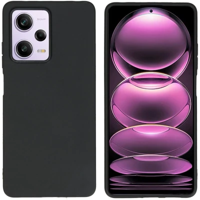 Afbeelding van iMoshion Hoesje Siliconen Geschikt voor Xiaomi Redmi Note 12 Pro EasyGrip Backcover Zwart