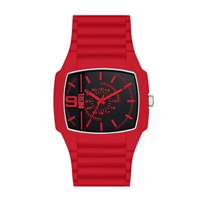Afbeelding van Diesel Cliffhanger Horloge, Heren, Maat: One Size, Red