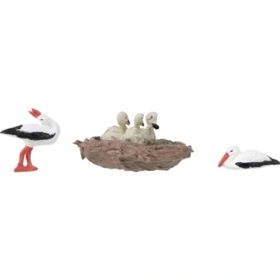 Afbeelding van Faller 180239 H0 Ooievaars met geluidseffect figuren Geverfd, Staand, Zittend