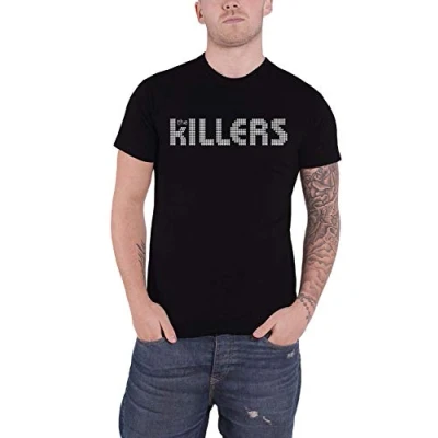 Afbeelding van The Killers Dots Logo Heren T shirt M Zwart