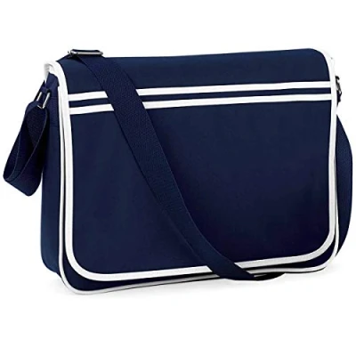 Afbeelding van Bagbase Retro Schoudertas French Navy/White 12 Liter