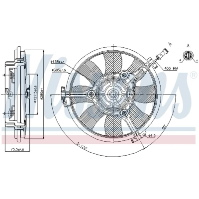 Afbeelding van Nissens Ventilatorwiel motorkoeling 85691