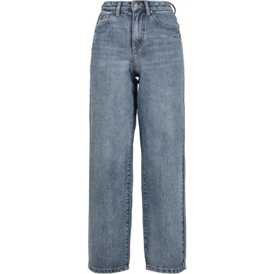 Afbeelding van Urban Classics Flared Jeans, Dames, Maat: 27, Tinted light blue washed