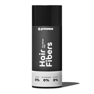 Afbeelding van Prowess Volumepoeder 2 x 27,5 g haarpoeder voor dames en heren zonder parabenen sulfaten haarvezels het verbergen van kaalheid verlicht haar (bruin)