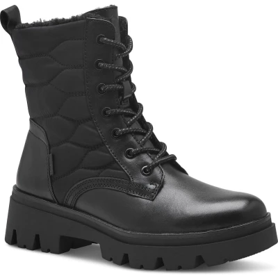 Afbeelding van Tamaris Snowboots, Dames, Maat: 38, Black Textiel/ synthetisch