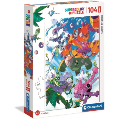 Afbeelding van Clementoni Super Friends! Maxi Puzzel 104 Stukjes 1 Stuk