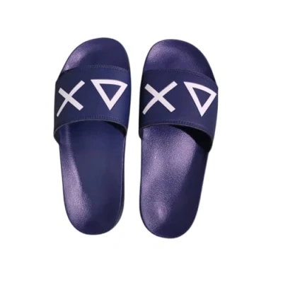 Afbeelding van Sun68 LOGO Badslippers, Heren, Maat: 42, Blu Natuurrubber