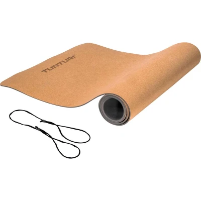 Afbeelding van Tunturi Yoga Mat Kurk TPE 183cm Anti Slip Incl. gratis fitness app