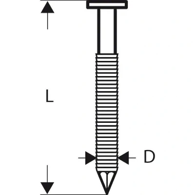 Afbeelding van Bosch Accessories 2608200040 Nagel met ronde kop (papiergebonden) SN21RK Afmeting, lengte 75 mm 3000 stuk(s)