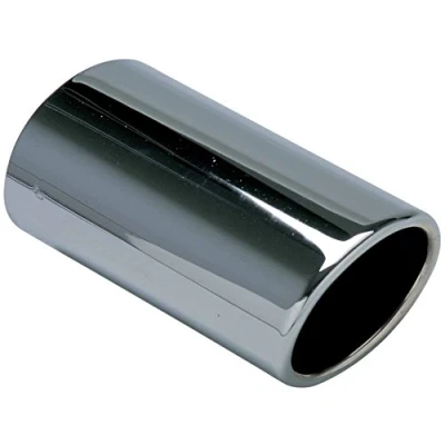 Afbeelding van Race Sport Uitlaatsierstuk Ovaal 47 51 Mm 17 Cm Rvs look Zilver