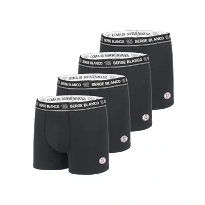 Afbeelding van Set van 4 effen boxers Serge Blanco