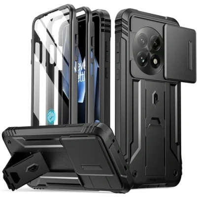 Afbeelding van Poetic Revolution Hoesje voor OnePlus 13 5G, schuifcamerahoes, geïntegreerde displaybescherming [werkt met vingerafdruk ID], [2 voorframe]
