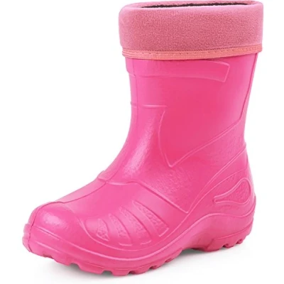 Afbeelding van Ladeheid LA KL 050 Kinder Regenlaarzen Rubber met Binnenschoen EVA Wasbare Roze 32