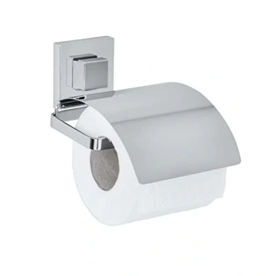Afbeelding van Wenko Toiletrolhouder Vacuüm loc Quadro 13 Cm Rvs