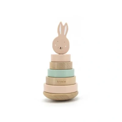 Afbeelding van Trixie Wooden Stacking Animal Stapeltoren Mrs. Rabbit