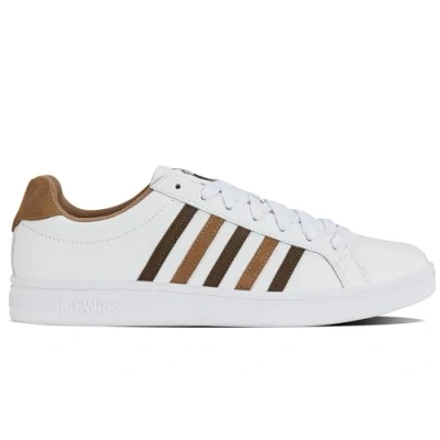 Afbeelding van K SWISS Court Tiebreak Sneakers laag, Heren, Maat: 42, Wh tstcocnt chcbwn Leer