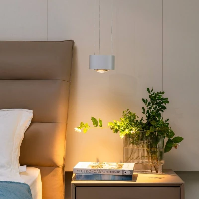 Afbeelding van Arcchio Hanglampen 1licht Gegoten aluminium H: 9.3 cm wit (RAL 9003) Inclusief lichtbron