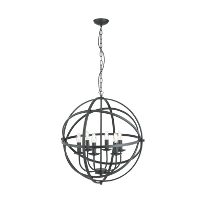 Afbeelding van Searchlight Orbit Luster Ø 60 X 210 Cm Mat Zwart