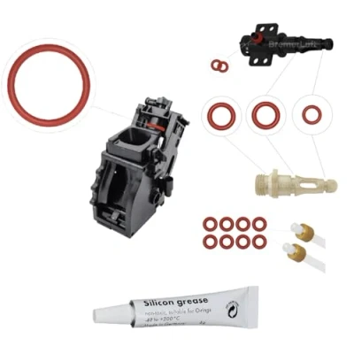 Afbeelding van Set van 14 O ringen + 6 g siliconenvet type 2 verzorgingsset voor steunventiel afvoerstop compatibel met Philips Saeco Spidem Gaggia