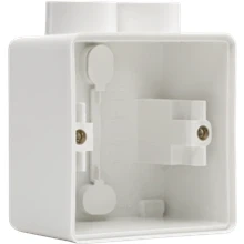 Afbeelding van Niko Hydro, spuitwaterdichte opbouwdoos met één tweevoudige M20 ingang voor het inbouwen van functie, white