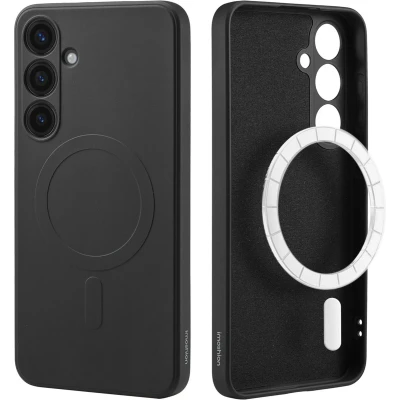 Afbeelding van iMoshion Hoesje Geschikt voor Samsung Galaxy S24 Plus Siliconen Color Backcover MagSafe Zwart