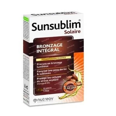 Afbeelding van Nutreov Capsules Sunsublim Solaire Integraal Bruinen