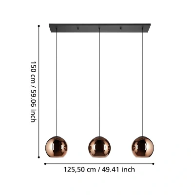 Afbeelding van Eglo Cordoba Hanglamp Zwart 390095