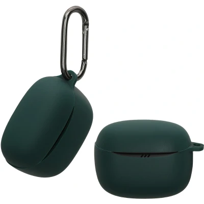 Afbeelding van kwmobile Hoes geschikt voor JBL Tune Buds 2 Siliconen cover oordopjes in donkergroen