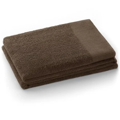 Afbeelding van AmeliaHome Amari badhanddoek, 70 x 140 cm, bruin, 100% katoen, absorberend, chocoladebruin