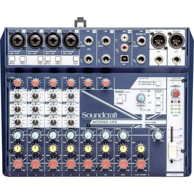 Afbeelding van SoundCraft Notepad 12FX Console mengpaneel Aantal kanalen:12 USB aansluiting