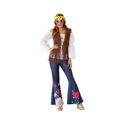 Afbeelding van Kostuums voor Volwassenen 110046 Hippie (3 pcs) Maat XL