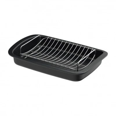 Afbeelding van LEO RECYCLED Rooster antikleef met verwijderbaar rek Graphite 42 x 28cm