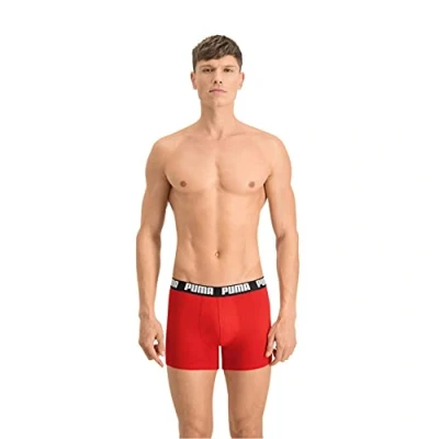 Afbeelding van Puma Basic Boxer 2P Rood Heren maat L