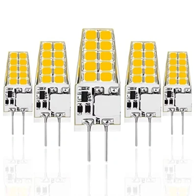 Afbeelding van VFDC Ledlamp, G4, 5 W, koudwit, 6500 K, vervanging voor halogeenlampen, 500 lm, 12 V AC/DC, led sokkel, geen flikkeren, niet dimbaar, stuks