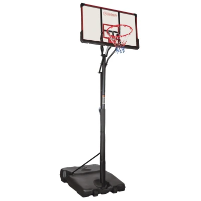 Afbeelding van Garlando Basketbalpaal Orlando 225 cm tot 305 hoog Verstelbaar Basketbalring Verplaatsbaar Inklapbaar Basketbal voor buiten