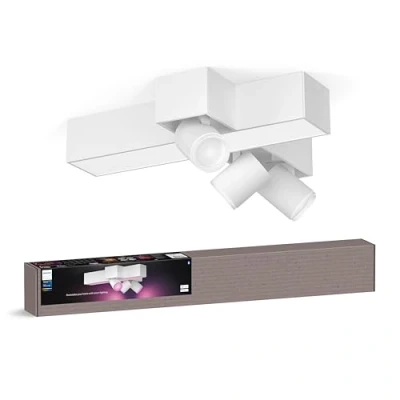 Afbeelding van Philips Hue Centris opbouwspot wit en gekleurd licht 3 spots kruisvorm