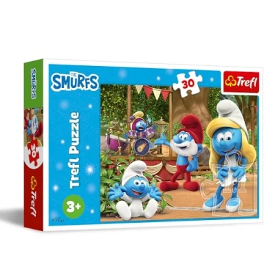 Afbeelding van Trefl Puzzel met 30 elementen, smurfen en smurfen, de smurfpuzzel voor jongsten