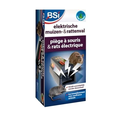 Image de BSI Pièges à Souris et Rats Electrique sans cruauté pour l&#039;Animal Très Efficace, Noir