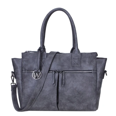 Afbeelding van Wimona Catarina One 2031 Schoudertas / Laptoptas Grijs