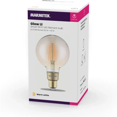 Afbeelding van Marmitek Glow LI Wifi lamp E27 Edison Vintage Filament LED Gloeilamp