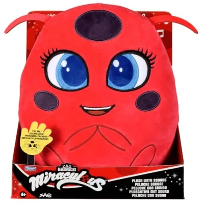 Image de Peluche Tikki A Fonction Bandai Miraculous 20 Cm Parlante Kwami