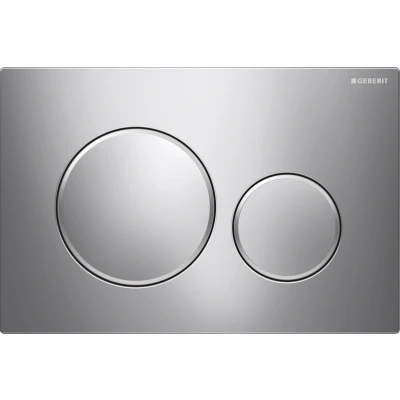 Afbeelding van Geberit Sigma20 bedieningsplaat, voor 2 toets spoeling, ringen