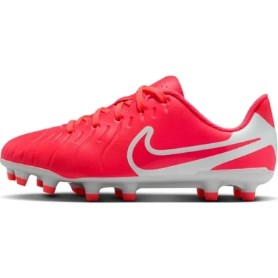 Afbeelding van Nike Performance JR Legend 10 CLUB FG/MG Unisex Voetbalschoenen met Kunststof noppen voor kinderen, Maat: 34, Hot lava/white