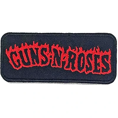 Afbeelding van Guns N&#039; Roses Flames Patch Zwart/Rood