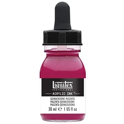 Image de Liquitex Professional Encre Acrylique Flacon Avec Pipette 30 ml Magenta Quinacridone