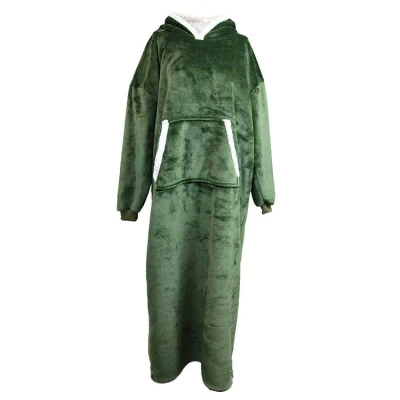 Afbeelding van Unique Living Hoodie Oversized Winter Green 75x150cm