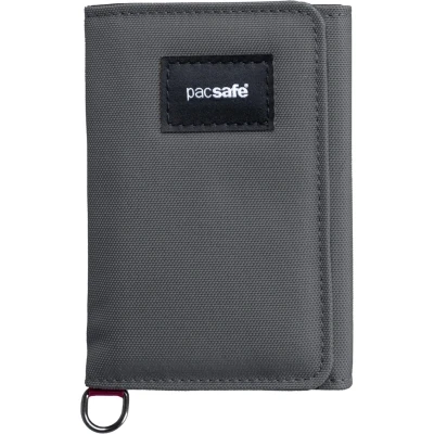 Afbeelding van PacSafe RFIDsafe Trifold Portemonnee Slate Grijs Moneybelts &amp; Documenttasjes