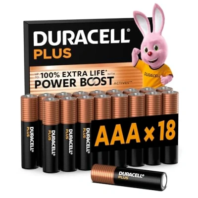Afbeelding van Duracell Alkaline batterijen AAA plus, 1,5 V, LR03 MN2400, 18 stuks [Amazon Exclusive]